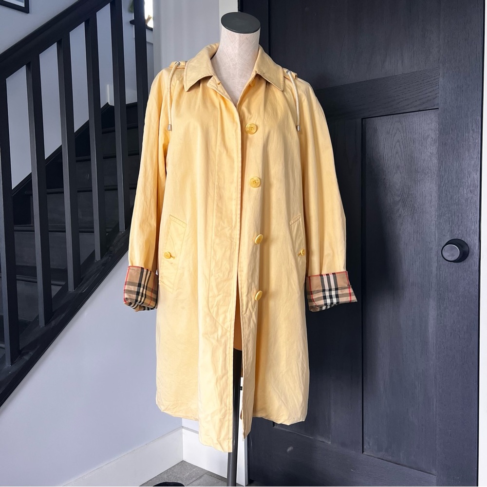 Burberry Yellow Hooded Jacket
